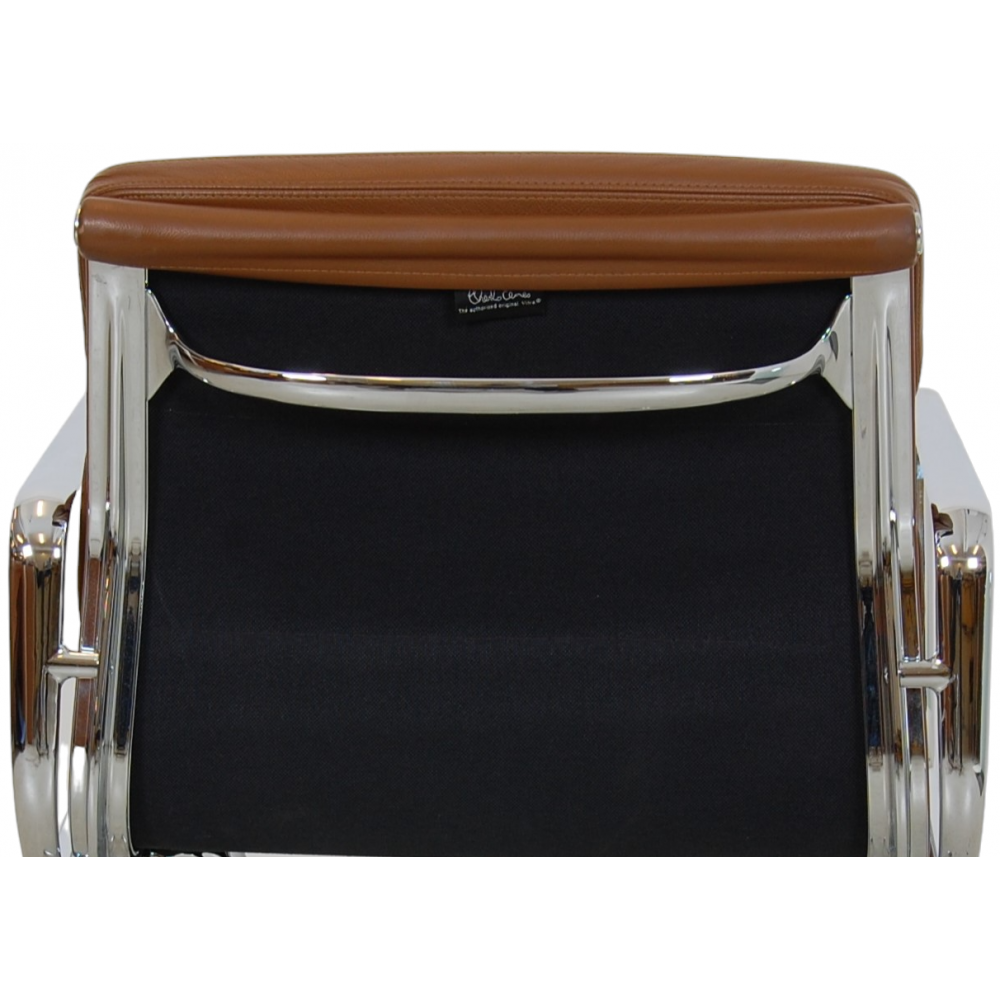 For Sale Charles Eames Ea208 chair in brown leather